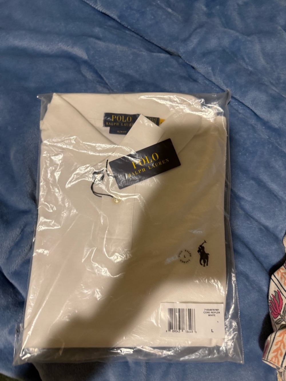 Polo by Ralph Lauren White Men’s Polo with Embroidered Pony